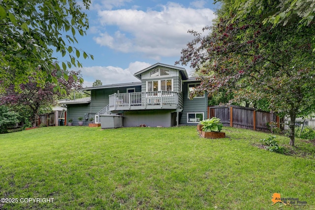 3868 Shannon Cir, Anchorage, AK 99508 - back of house with a deck