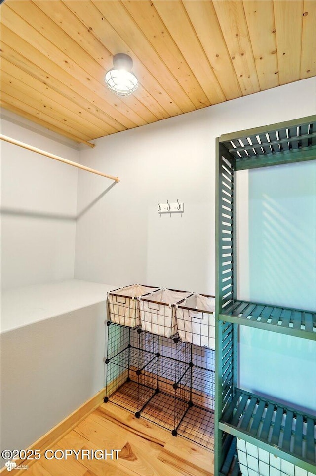 23069 Christiansen Lake Rd, Talkeetna, AK 99676 - walk in closet with wood finished floors