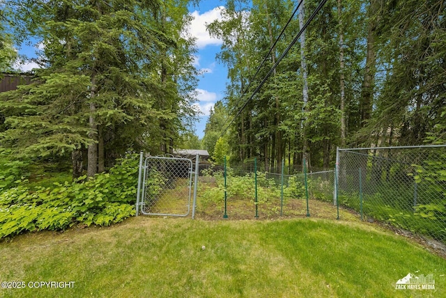 3750 Winterset Dr, Anchorage, AK 99508 - view of yard featuring a gate