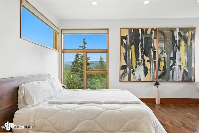 10500 Blackwolf Cir, Anchorage, AK 99507 - bedroom featuring recessed lighting and wood finished floors