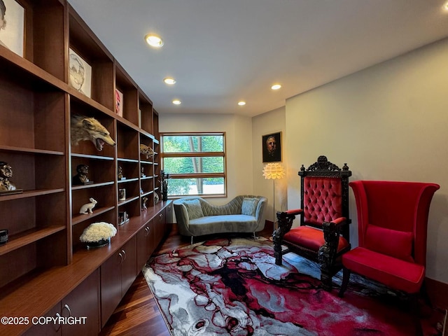 10500 Blackwolf Cir, Anchorage, AK 99507 - living area with wood finished floors and recessed lighting