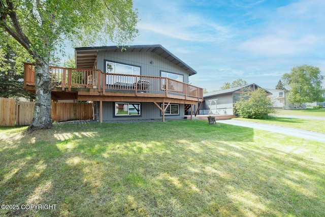 4530 Macalister Dr, Anchorage, AK 99502 - back of house featuring a deck