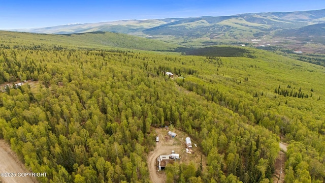 6360 Haystack Dr, Fairbanks, AK 99712 - aerial view of a heavily wooded area and mountains