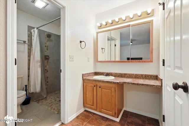 1940 E Caribou Loop, Wasilla, AK 99654 - full bathroom with vanity and a shower with shower curtain