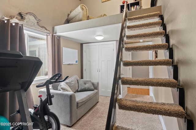 41167 Witman Ct, Soldotna, AK 99669 - stairs featuring carpet flooring