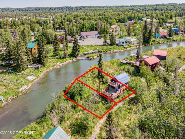 45638 Back Troll, Kenai, AK 99611 - view of property location featuring property parcel outlined and a large body of water