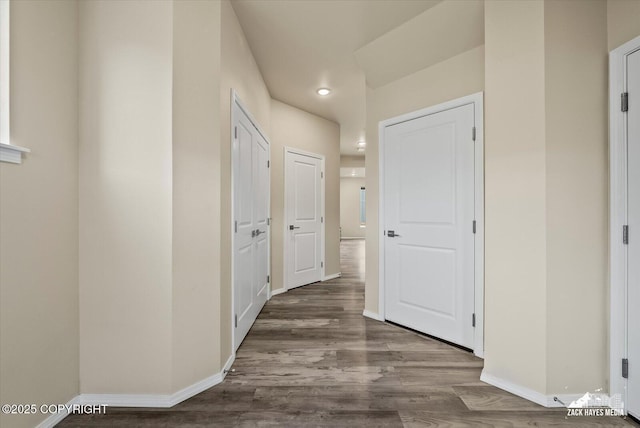 2987 Morgan Loop, Anchorage, AK 99516 - corridor featuring wood finished floors and recessed lighting