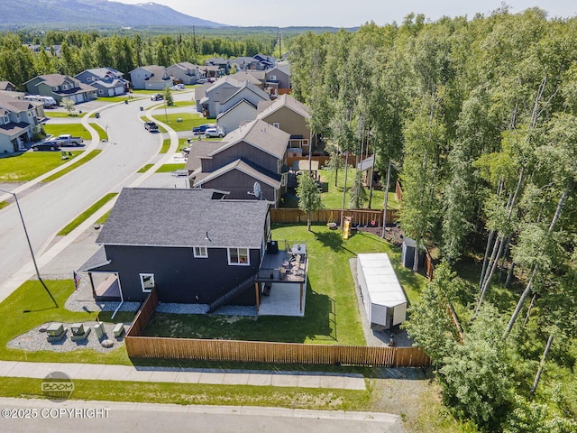 13378 Rosser Dr, Eagle River, AK 99577 - aerial view of residential area featuring a mountain backdrop