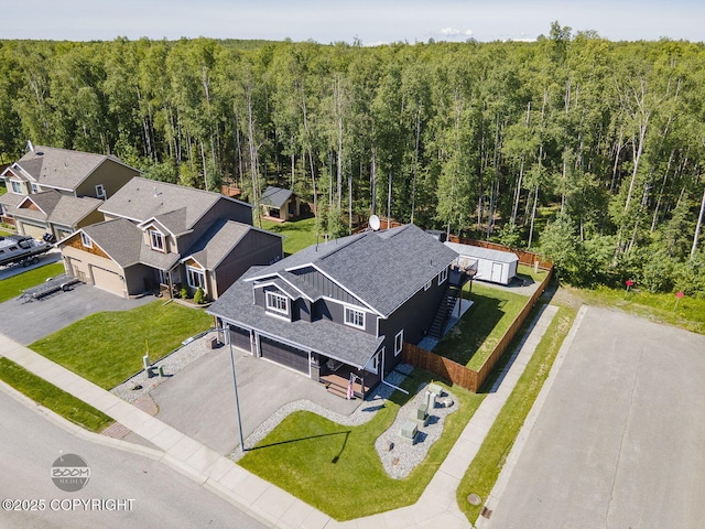 13378 Rosser Dr, Eagle River, AK 99577 - bird's eye view of a forest