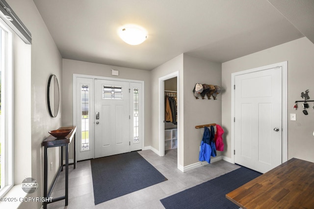 13378 Rosser Dr, Eagle River, AK 99577 - tiled foyer entrance with baseboards