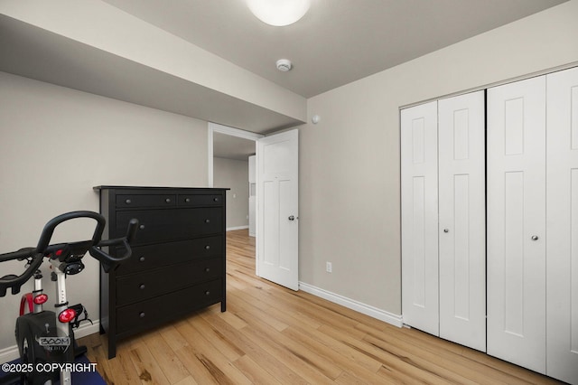 13378 Rosser Dr, Eagle River, AK 99577 - bedroom with light wood-type flooring and a closet