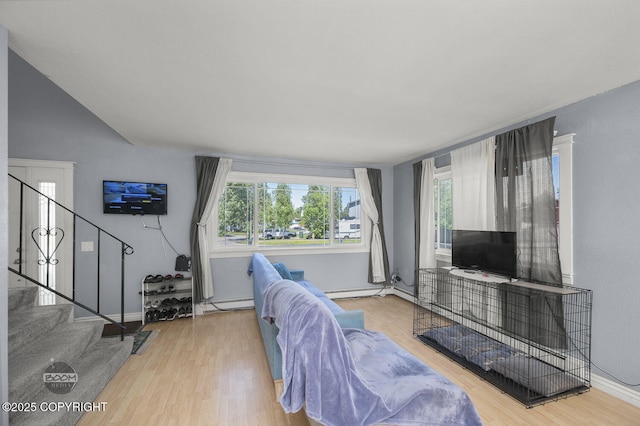 8100 E 20th Ave, Anchorage, AK 99504 - living area with wood finished floors and plenty of natural light
