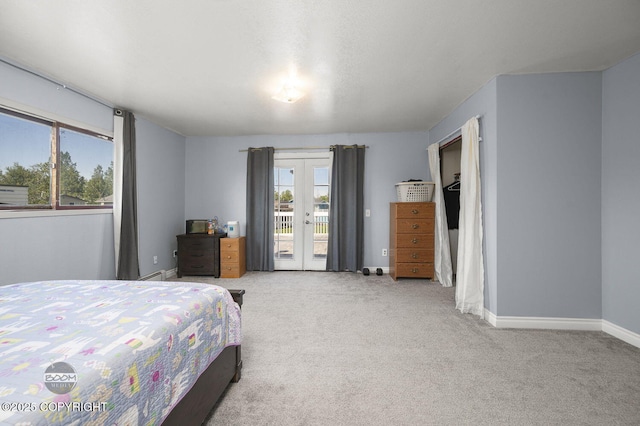 8100 E 20th Ave, Anchorage, AK 99504 - carpeted bedroom with access to outside and multiple windows