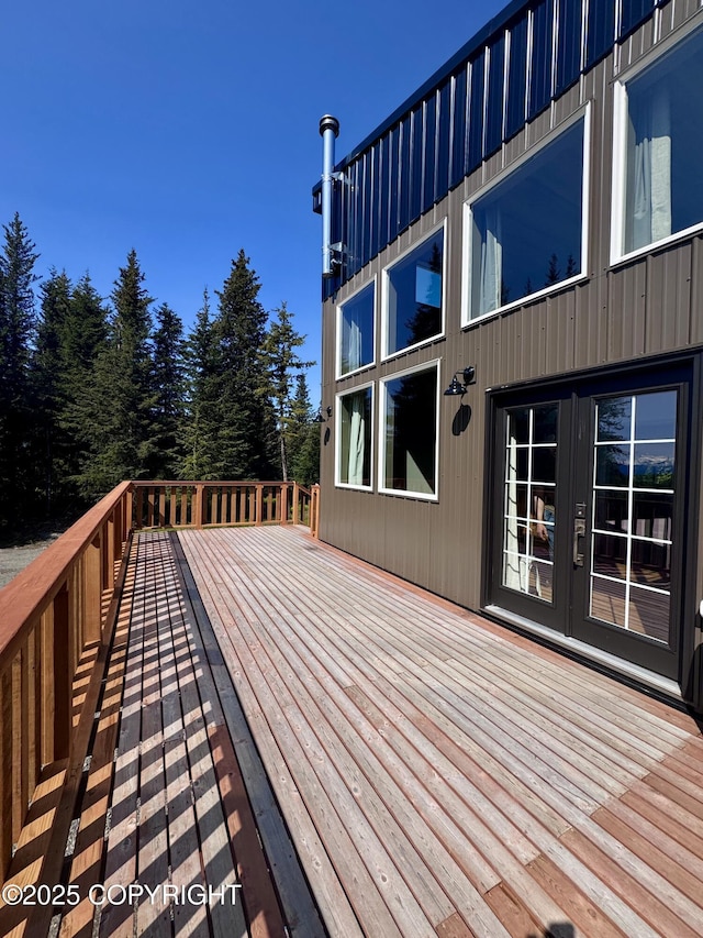 36339 Maria Rd, Homer, AK 99603 - wooden terrace with french doors