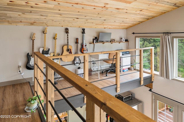 36339 Maria Rd, Homer, AK 99603 - office space with wood ceiling, healthy amount of natural light, and lofted ceiling