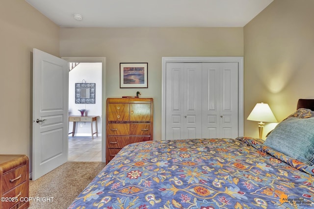 2842 Ensign Dr, Anchorage, AK 99515 - bedroom featuring carpet floors and a closet