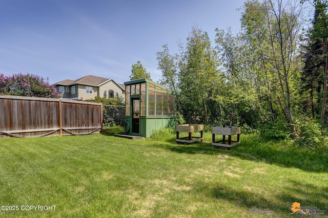 2842 Ensign Dr, Anchorage, AK 99515 - view of yard with an exterior structure and an outbuilding