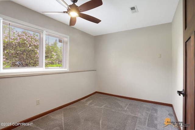 3091 N Longspur Dr, Wasilla, AK 99654 - unfurnished room featuring a ceiling fan and carpet floors