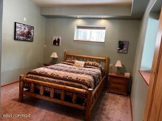18905 Langille Rd, Cooper Landing, AK 99572 - carpeted bedroom featuring baseboards