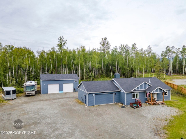 1169 W Trumpeter Swan Dr, Wasilla, AK 99623 - view of front of home with a detached garage