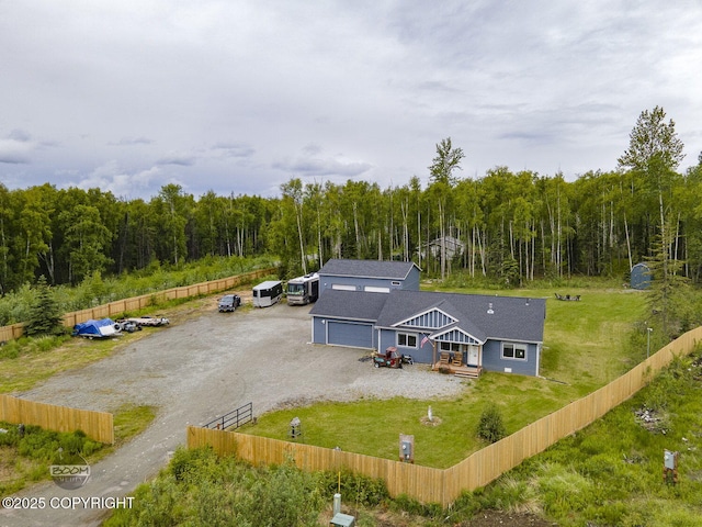 1169 W Trumpeter Swan Dr, Wasilla, AK 99623 - aerial view of property and surrounding area featuring a forest