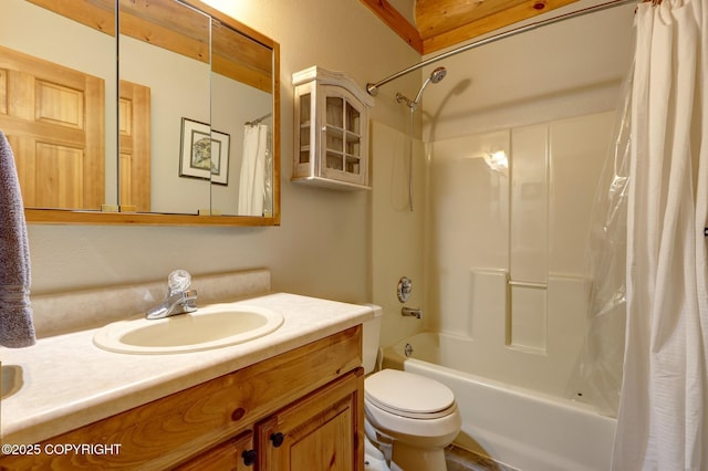 3108 Misty Mountain Rd, Eagle River, AK 99577 - bathroom with vanity and shower / tub combo with curtain