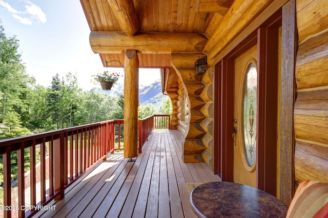 3108 Misty Mountain Rd, Eagle River, AK 99577 - view of wooden terrace