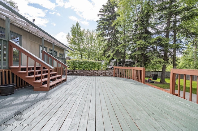 10010 Colville St, Eagle River, AK 99577 - view of deck