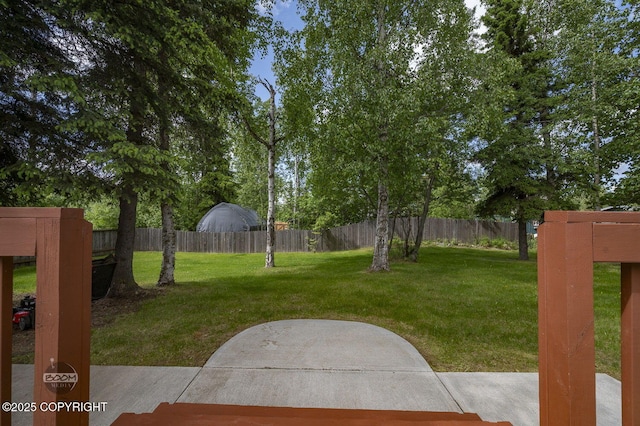 10010 Colville St, Eagle River, AK 99577 - view of yard with a patio area