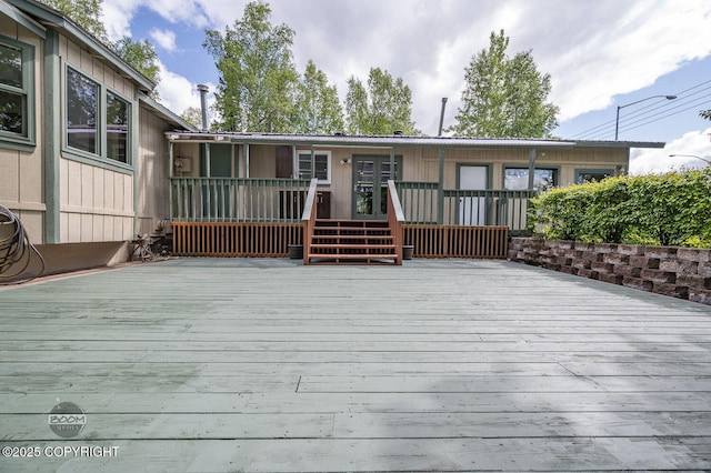 10010 Colville St, Eagle River, AK 99577 - view of wooden terrace