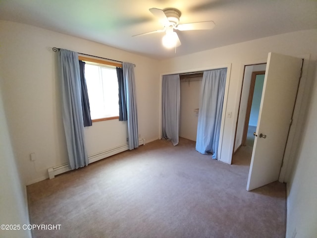 17701 Beaujolais Dr, Eagle River, AK 99577 - unfurnished bedroom with light colored carpet, a closet, and ceiling fan