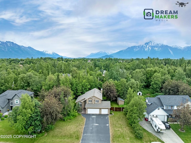11240 E Equestrian St, Palmer, AK 99645 - view of mountain background featuring a heavily wooded area
