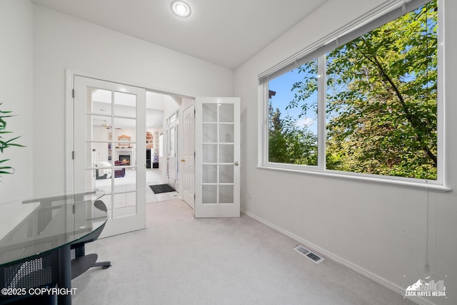 10100 Zermatt Cir, Anchorage, AK 99507 - unfurnished office featuring french doors and carpet