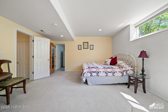 10100 Zermatt Cir, Anchorage, AK 99507 - bedroom featuring carpet floors and recessed lighting
