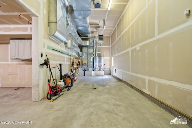 10100 Zermatt Cir, Anchorage, AK 99507 - basement with a garage and heating unit