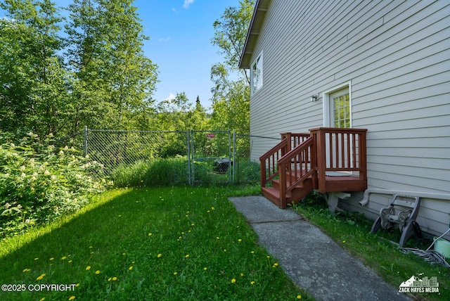 10100 Zermatt Cir, Anchorage, AK 99507 - view of yard with a gate