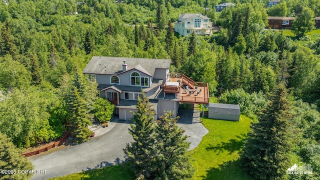 10100 Zermatt Cir, Anchorage, AK 99507 - view of subject property with a forest