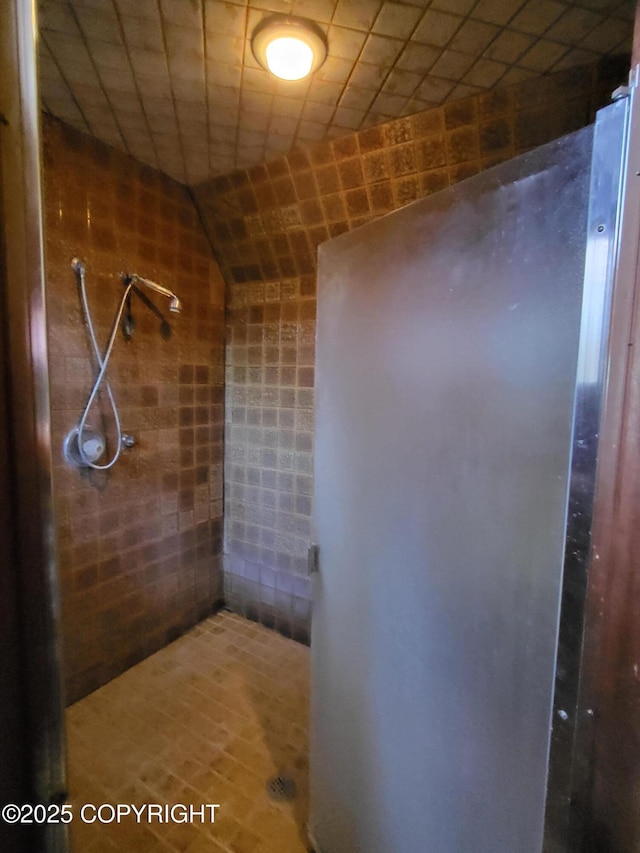 9921 Nearpoint Dr, Anchorage, AK 99507 - full bath featuring tile walls and a tile shower