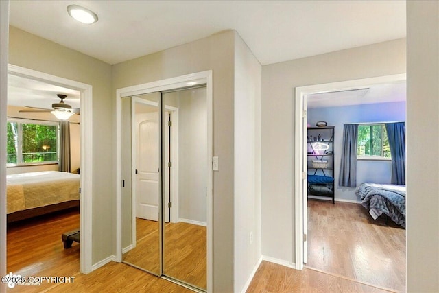 1708 Wesbet Ct, Kenai, AK 99611 - hall featuring wood finished floors and healthy amount of natural light