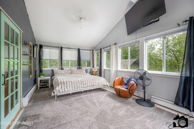 3501 N Calder Rd, Wasilla, AK 99654 - carpeted bedroom with vaulted ceiling