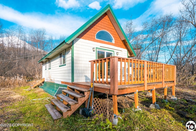 12230 Nautical Ave, Seward, AK 99664 - back of house featuring a wooden deck