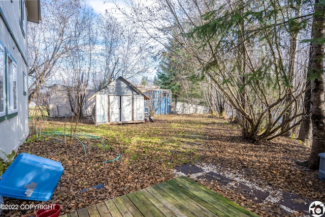 12230 Nautical Ave, Seward, AK 99664 - view of yard featuring a shed