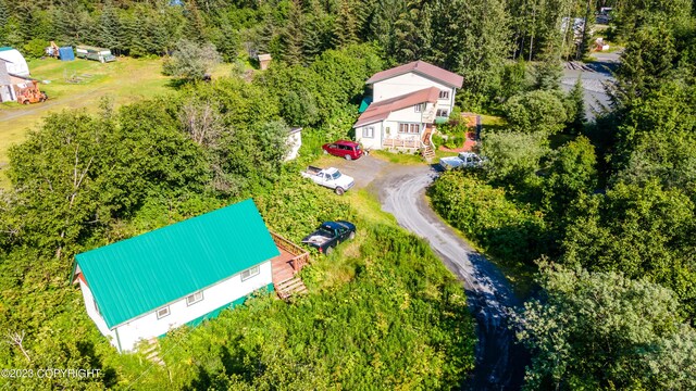 12230 Nautical Ave, Seward, AK 99664 - drone / aerial view of a heavily wooded area