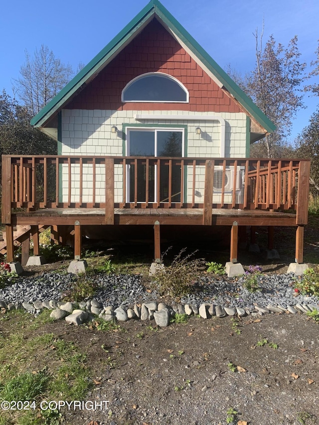 12230 Nautical Ave, Seward, AK 99664 - back of house featuring a wooden deck
