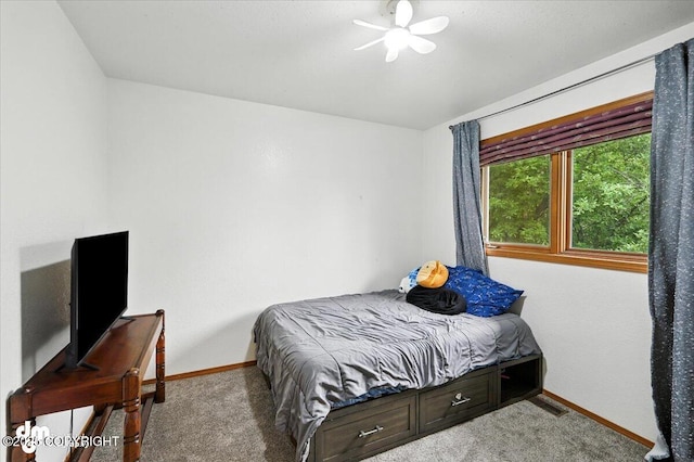 3800 E Birch View Dr, Wasilla, AK 99654 - carpeted bedroom with baseboards and ceiling fan