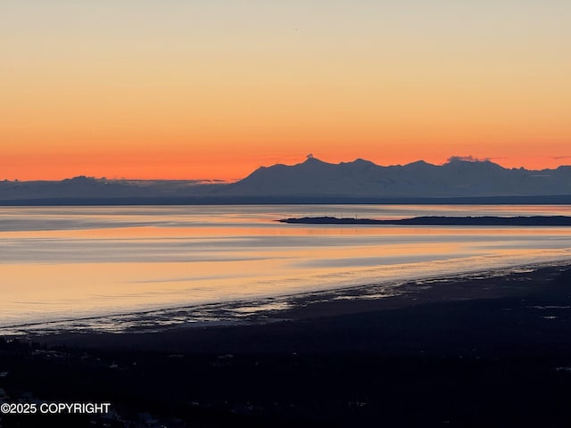 10380 Honey Bear Ln, Anchorage, AK 99516 - water view with a mountainous background