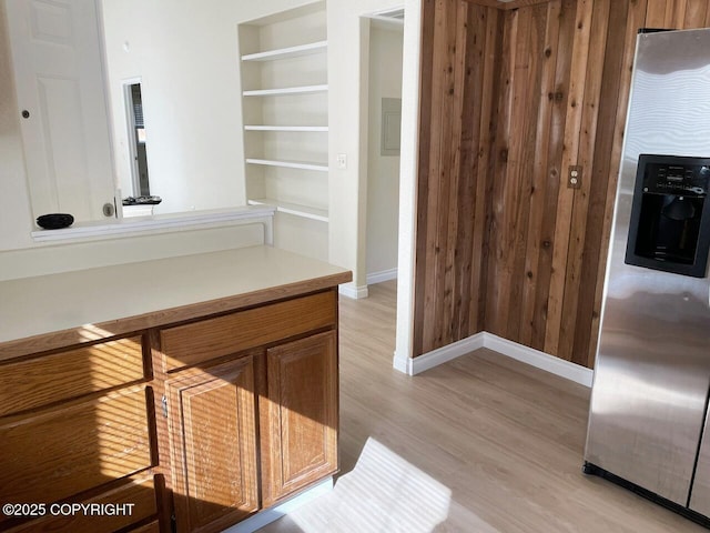 4310 Ambler Cir, Anchorage, AK 99504 - corridor with light wood finished floors and built in features