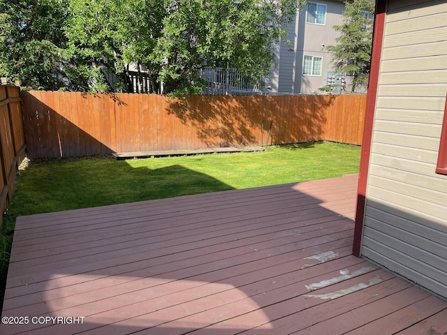 4310 Ambler Cir, Anchorage, AK 99504 - wooden terrace with a fenced backyard