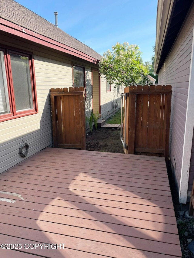 4310 Ambler Cir, Anchorage, AK 99504 - view of wooden terrace