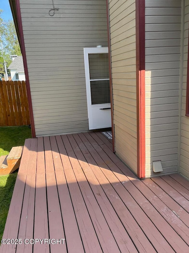 4310 Ambler Cir, Anchorage, AK 99504 - view of wooden deck